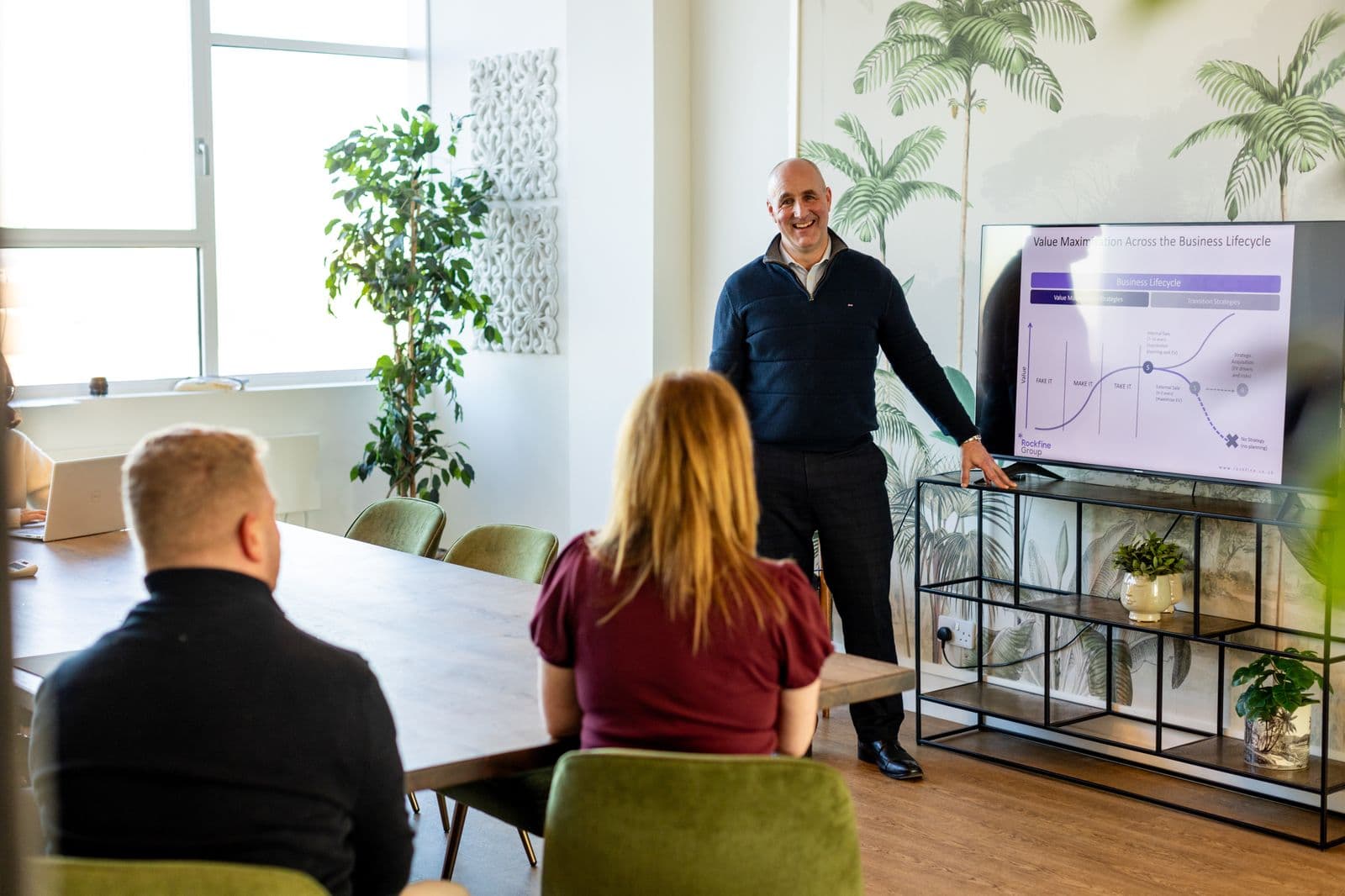 B.D. Dalton leading a workshop presentation